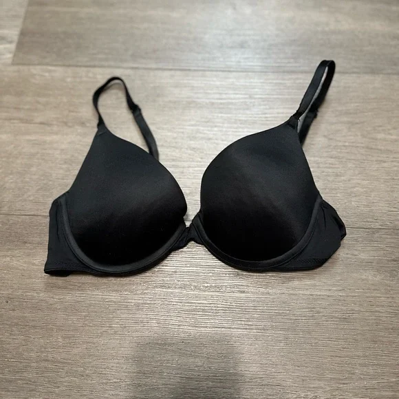 Black Pink Victorious Secret push up bra size 32B - Picture 1 of 3